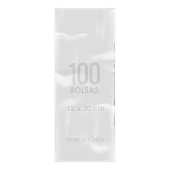 Bolsas Celofán Transparente Pack 100 Unds 12x30 Cm