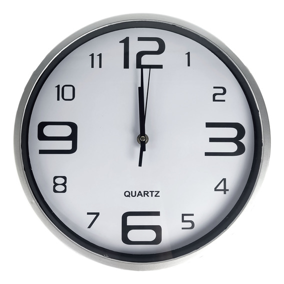 Reloj De Pared Analogico 30 Cm Silencioso Moderno Bz3