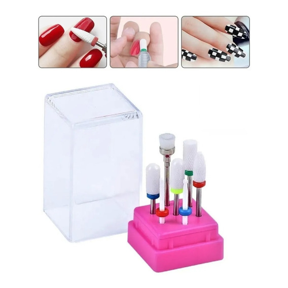 Kit Fresa Cerámica Manicura Pedicura Torno Uñas Gel Acrilico