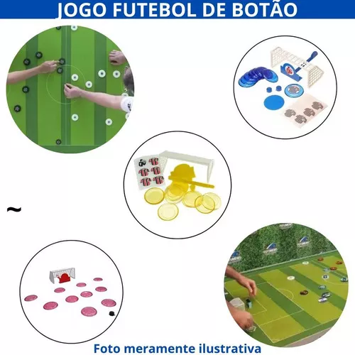 Jogo Futebol de Botão Com 2 Times PlasHome