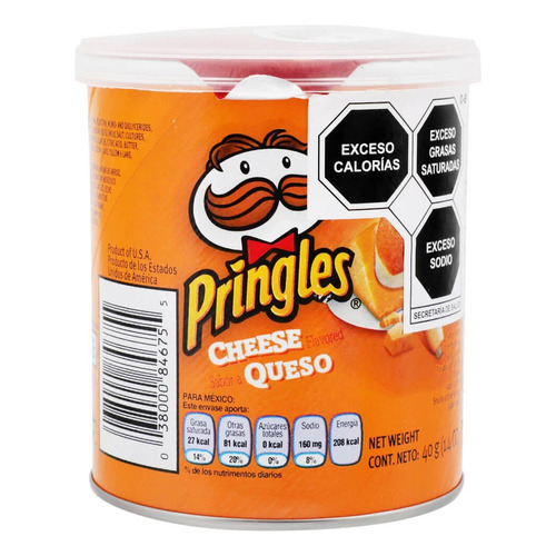 6 Pack Papas Queso Pringles 40