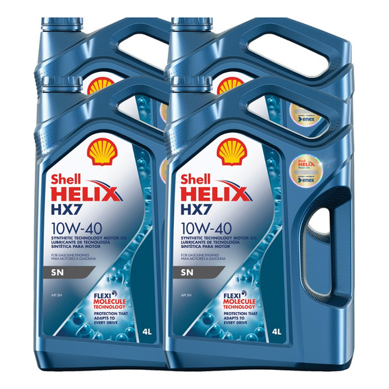 Aceite Para Motor 10w40 Shell Helix Hx7 Sp 16lts