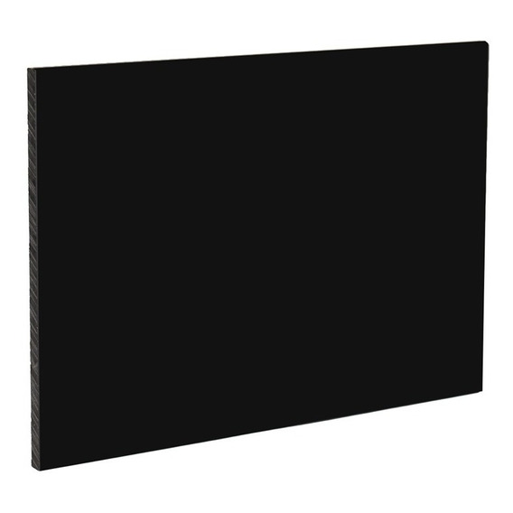 Lamina De Acrilico Negro De 60 Cm X 90 Cm En 3 Mm