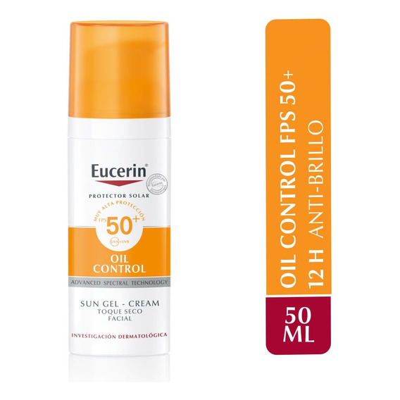 Protector Solar Facial Eucerin Gel Crema Oil Control 50ml
