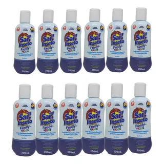 Kit 12 Loções Hid. Repelente Sai Inseto Kids 4h 200ml