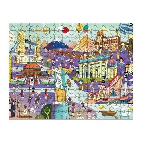 Rompecabezas Puzzle 488 Piezas Famous Scenic Spot 2 En 1  
