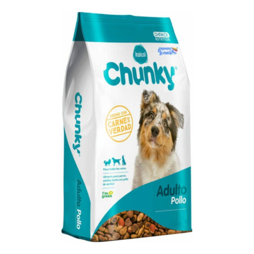 Alimento Chunky para perro adulto todos los tamaños sabor pollo en bolsa de 14kg