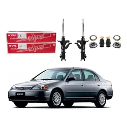  Kit Amortecedor Dianteiro Kayaba Civic 1.7 2002 A 2003