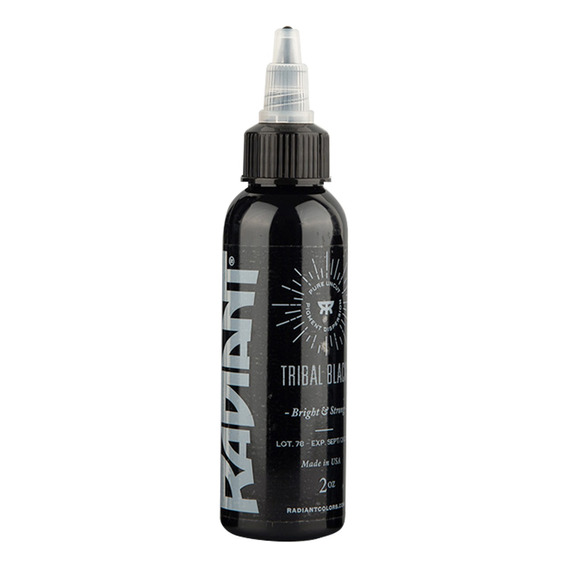 Tinta Profesional Para Tatuar Radiant Tribal Black 2oz