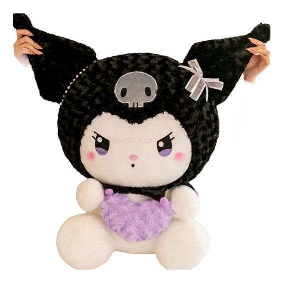 Peluche Kuromi Osito/baku Divino 60cm Grande Súper Suave