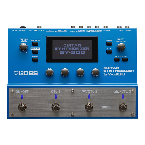 Pedal de efecto Boss Guitar Synthesizer SY-300  azul