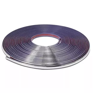 Friso Cromado 10mm Parachoque Grade Porta Universal Rolo 10m