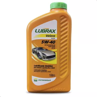 Oleo 5w40 Sintetico Lubrificante Lubrax Valora  Flex 1 Litro