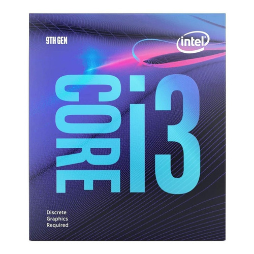 Processador Intel Core i3-9100F BX80684I39100F  de 4 núcleos e  4.2GHz de frequência sem placa gráfica integrada