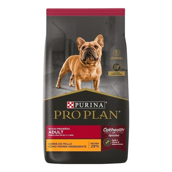 Alimento Pro Plan OptiHealth Pro Plan para perro adulto de raza pequeña sabor pollo y arroz en bolsa de 7.5kg