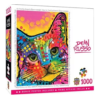 Rompecabezas So Purrty Gato De Colores Dean Russor 1000 Pz Masterpieces