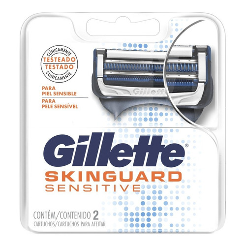 Repuestos para afeitar Gillette Skinguard Sensitive 2 u