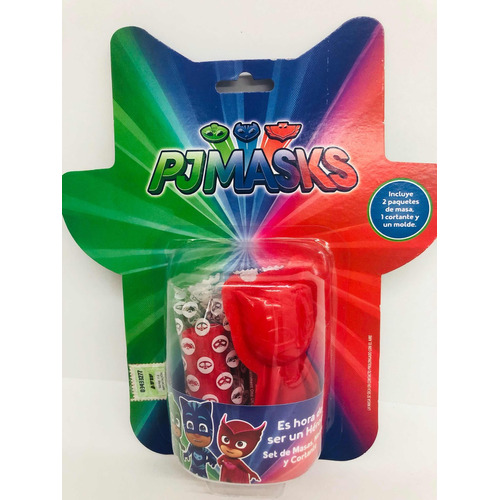 Pj Mask Heroes Blister Con Masas, Moldes Y Cortantes. Kreker