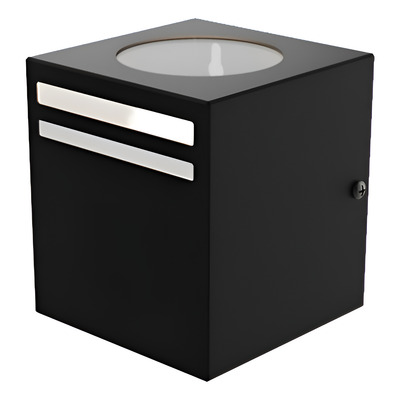 Aplique Unidireccional Uniline Exterior Apto Led Gu10  Negro