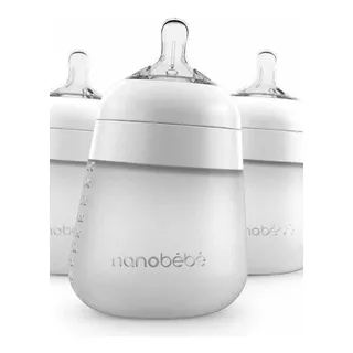 Nanobebe Mamadera Silicona Anticolico 270ml X1 Unidad