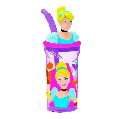 Vaso Infantil Con Sorbete Personajes Cresko Color Cenicienta