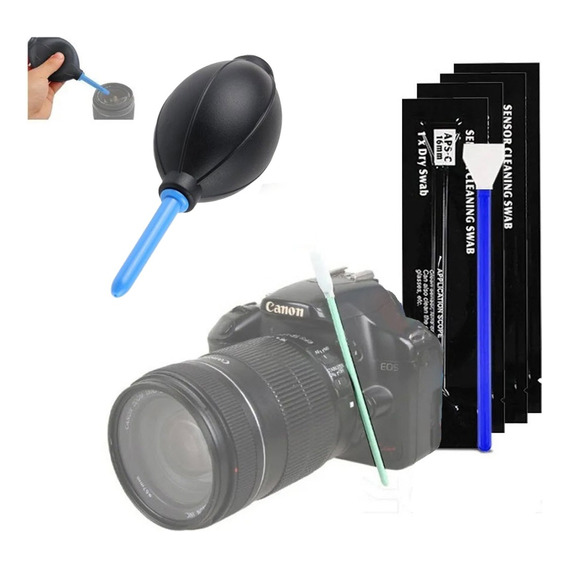 Combo Bomba Sopladora + 6 Paletas Limpieza Sensor Camara