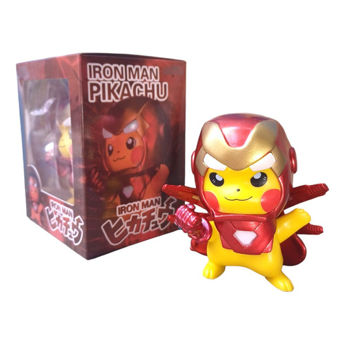 Figura Pikachu Cosplay Iron Man Guante Gemas Infinito Marvel