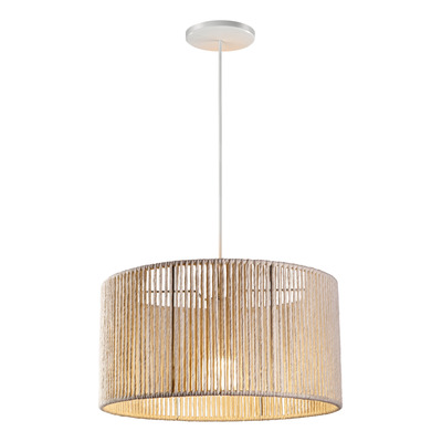 Lampara Colgante Hilo 35cm Natural Diseño Apto Led 