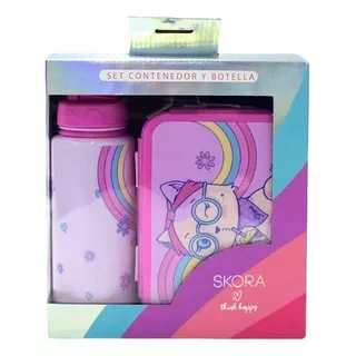 Set Vianda Botella Jardin Primaria Escolar Niños Skora