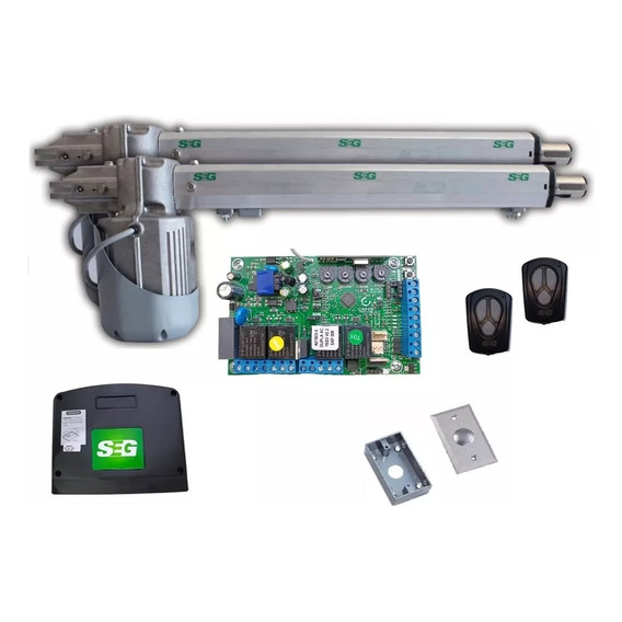 Kit Automatizacion Duo Combat 1/4 Hp Seg Porton Abatible Msi