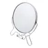 Espejo Maquillaje Doble Faz De 6 (15 Cm) Y Base Metálica Giratoria Con Aumento Portable Soporte Y Para Colgar