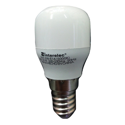 Lampara Led Perfume 2w E14 Luz Fria Heladera, Spar Interelec