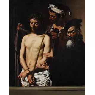 Ecce Homo Jesus Cristo Pintura Caravaggio Tela 100cm X 80cm