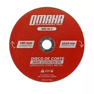 Disco De Corte 180 Mm Abrasivo Metales Amoladora Omaha Dc-3