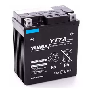 Bateria Yuasa Yt7a = Ytx7l-bs Twister Tornado Falcon Xtz 250