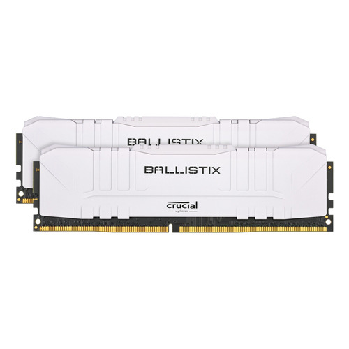 Memoria RAM Ballistix gamer color blanco 16GB 2 Crucial BL2K8G30C15U4W