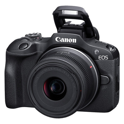 Cámara Digital Canon Mirrorless Eos R100 18-45mm - Color Negro