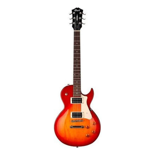 Guitarra eléctrica Cort CR Series CR100 de caoba cherry red burst con diapasón de jatoba