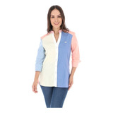 Blusa Porto Blanco Cuello  V Multicolores