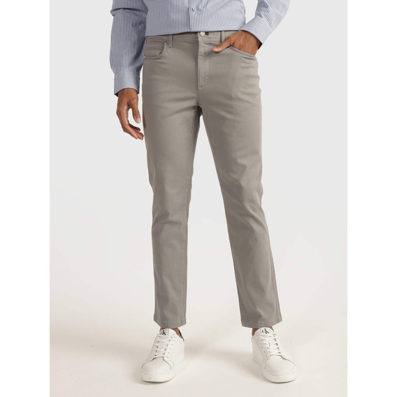 Pantalón Calvin Klein Slim Infinite Flex Waist Hombre Gris