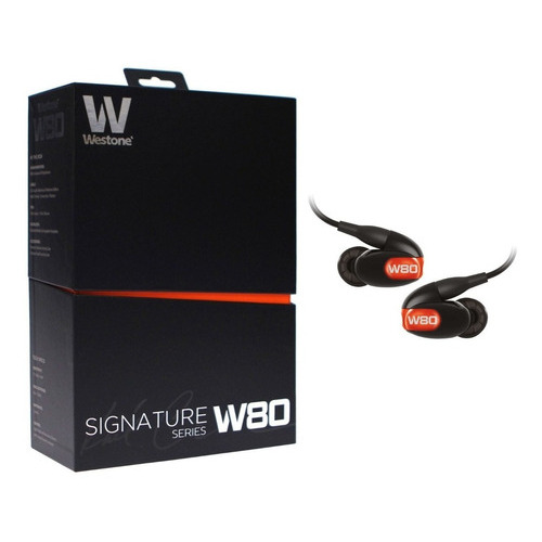 Westone W80 True-fit Auriculares Con Audio Alo ??y Cables 2, Color Negro