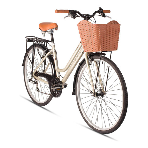 Bicicleta R700 Para Mujer Urbana Champange Urban 1.1 Turbo