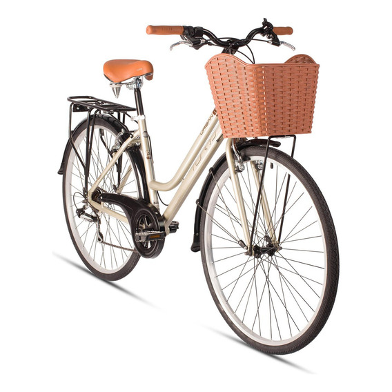 Bicicleta R700 Para Mujer Urbana Champange Urban 1.1 Turbo