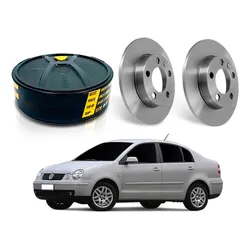  Disco Freio Traseiro Polo Sedan 2.0 2003 A 2006