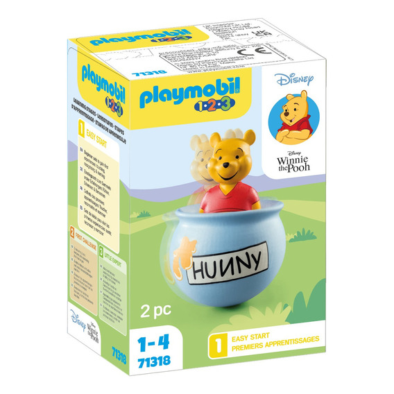 Juego Playmobil 1.2.3 & Disney Winnie The Pooh Tarro De Miel