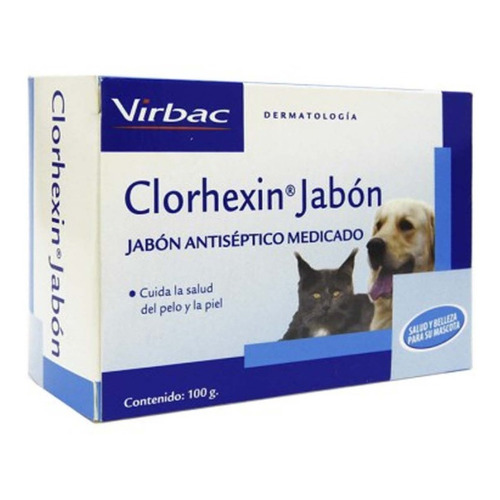 Clorhexidin Jabón Virbac Mascotas 100g