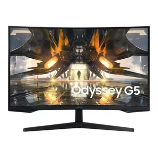 Monitor Samsung Gamer 32  Odyssey G5 S32ag55 165hz Lcd Qhd Freesync Premium 100v/240v Color Negro