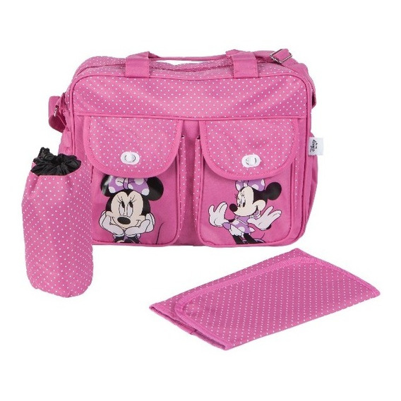 Bolso Maternal Con Cambiador De Disney Mickey Minnie 2021