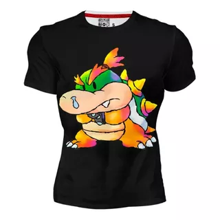 Playera Sublimada Full Print Caricatura Browser Super Mario 