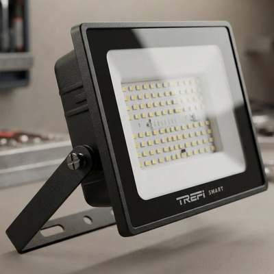 Reflector Smart Ip65 50w Rgb 3000k|6000k Apto Interperie Negro Rgb